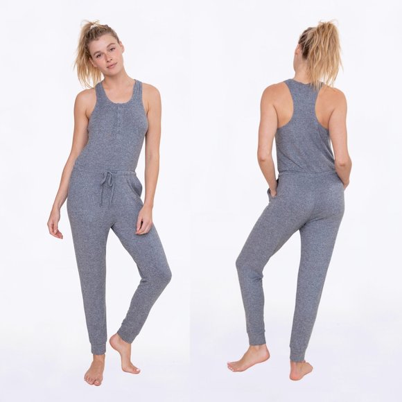 Claire Brushed Lounge Jumpsuit - Picture 1 of 8